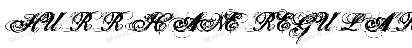 HURRICANE REGULAR字体转换